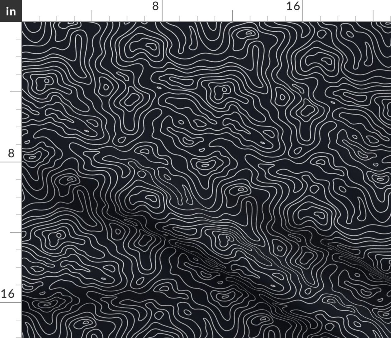 Black White Stripes Wave Map Pattern Abstract Dots Geometric Nature Minimal Lines Cute Stripe Modern Custom Printed Fabric by Spoonflower Various Fabrics by the Yard or Fat Quarter